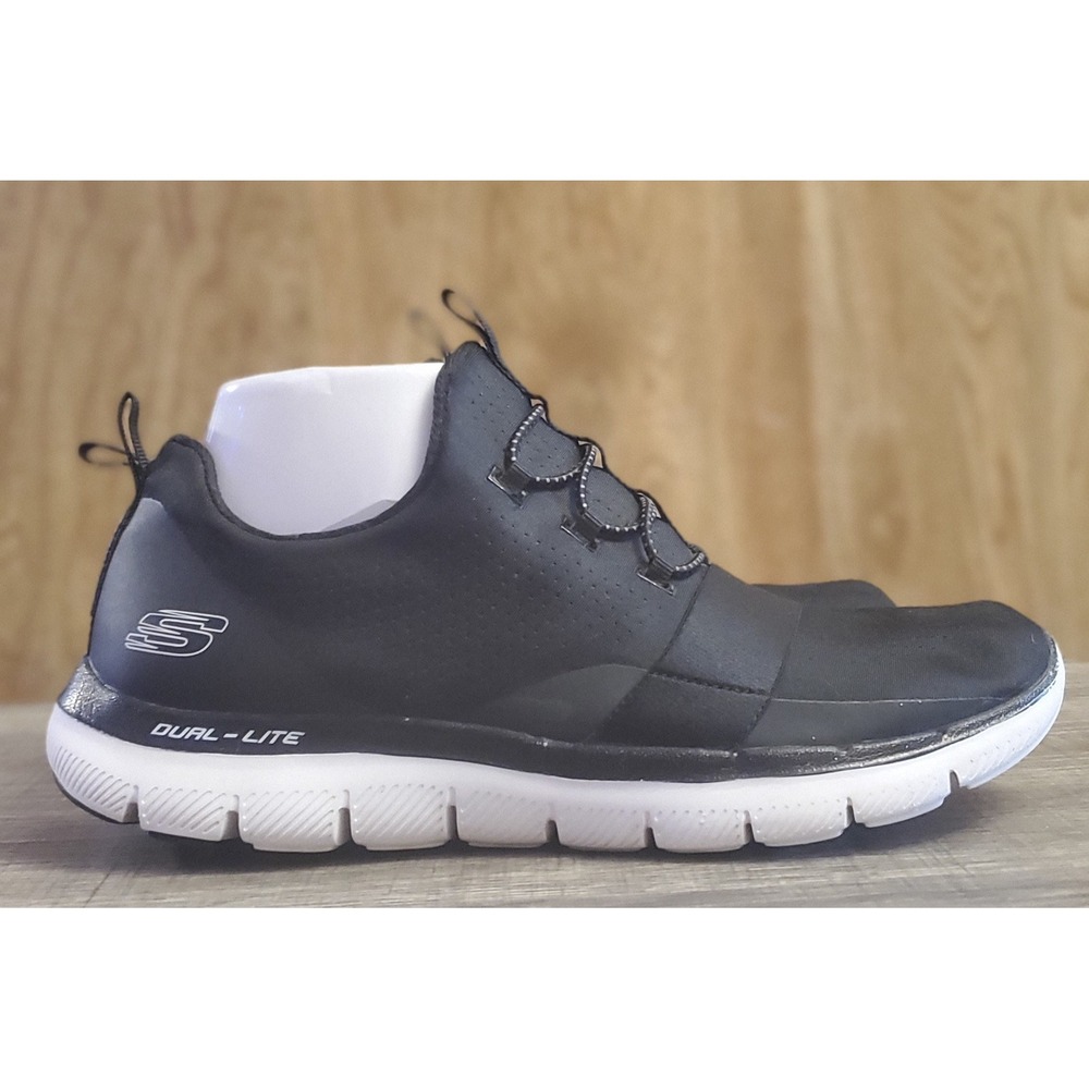 Skechers Dual Lite Memory Foam Slip On Shoes Womens Size 8.5‎ Black